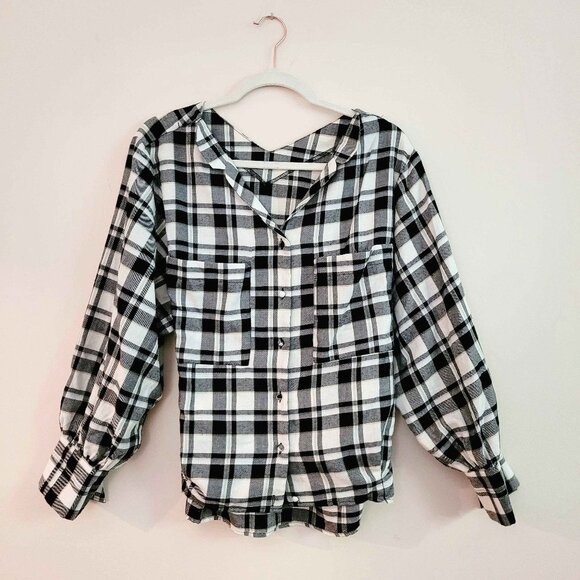 (sold) Heather ヘザー Shirt in Black Check - Picture 4 of 8